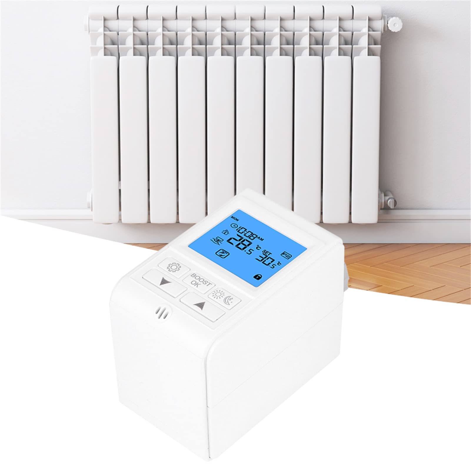 Contrôleur de température vanne thermostatique réglable pour robinet hub