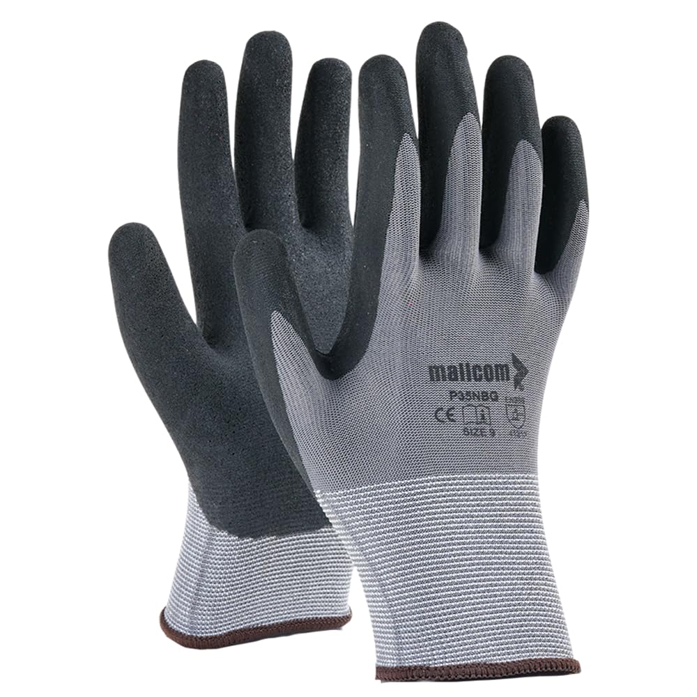 See full amazon price history chart for Mallcom Safety Glloves, P35NBG Grey Polyester 15 Gauge Seamless Liner Coated Sandy Finish Nitrile Gloves for Industrial, Household Cleaning, Gardening, Dish-Washing and Scrubbing, Pack 12, Size - XL Mallcom Safety Glloves, P35NBG Grey Polyester 15 Gauge Seamless Liner Coated Sandy Finish Nitrile Gloves for Industrial, Household Cleaning, Gardening, Dish-Washing and Scrubbing, Pack 12, Size - XL (B09H6VRPBV) Amazon Price History, Amazon Price Tracker