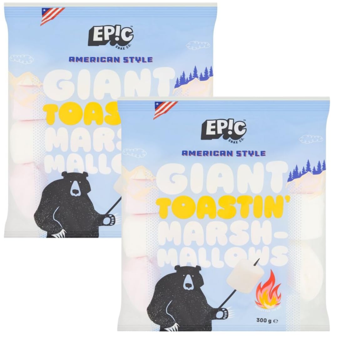 Giant Marshmallow Bundle with Epic Giant Toastin Marshmallows 300g (2 Pack)