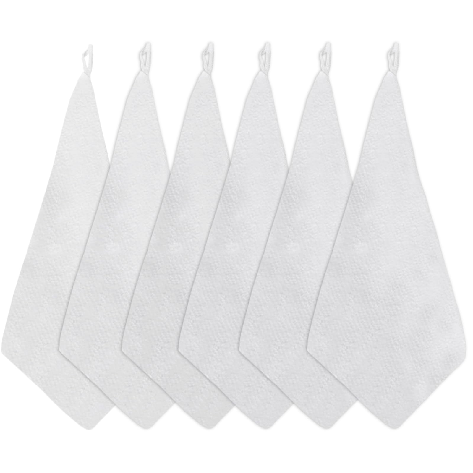 Set 6 Panni Microfibra Viso 30x30 Cm – PHOGARY, Morbidi, Riutilizzabili, Con Motivo A Scacchi 3D
