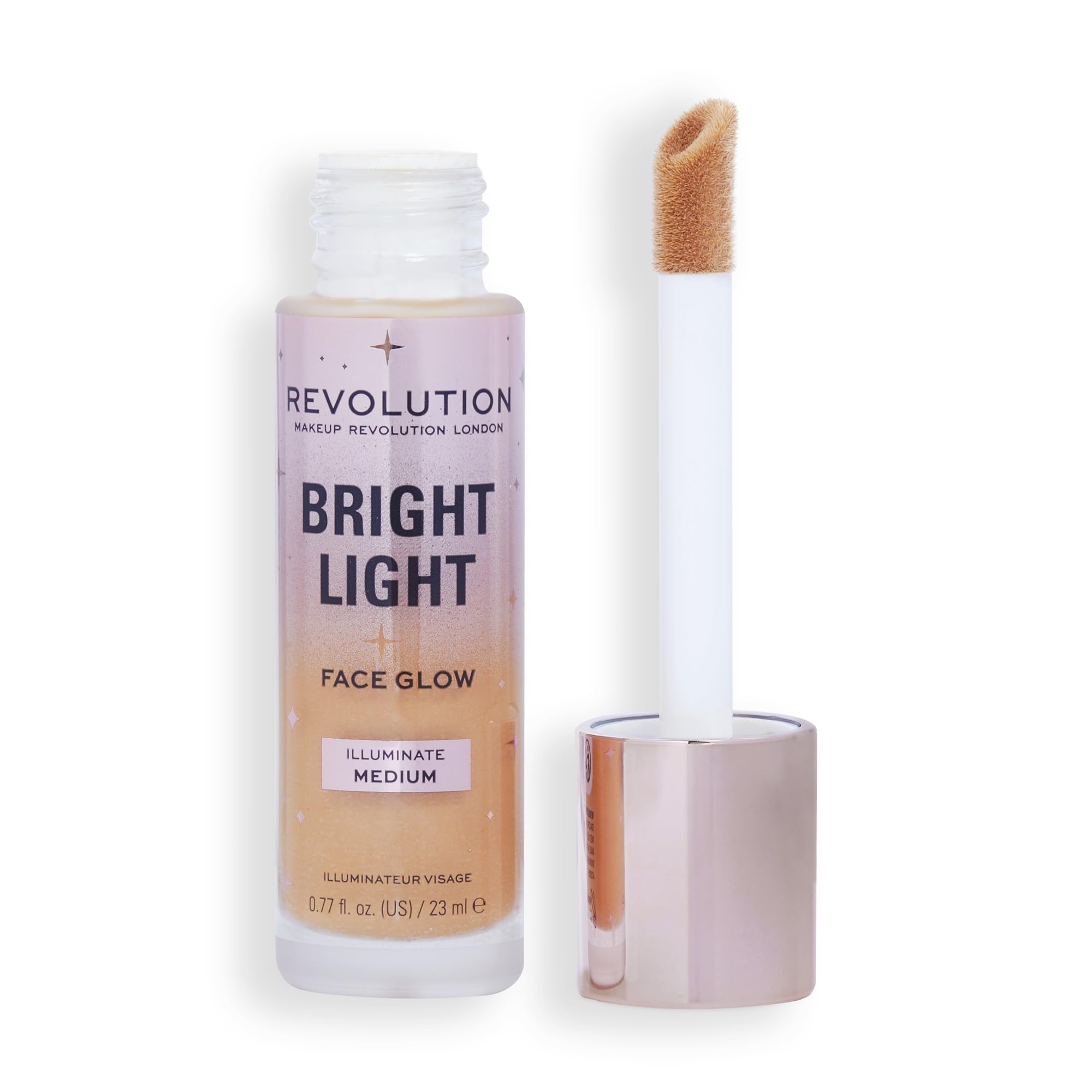 Revolution Beauty London Makeup Bright Light Face Glow, Brightening Skin Tint, Radiant Finish, Illuminate Medium