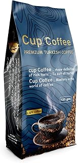 قهوة تركى تحميص فاتح (125 جرام محوج ) مسحوق قنينة زجاجية