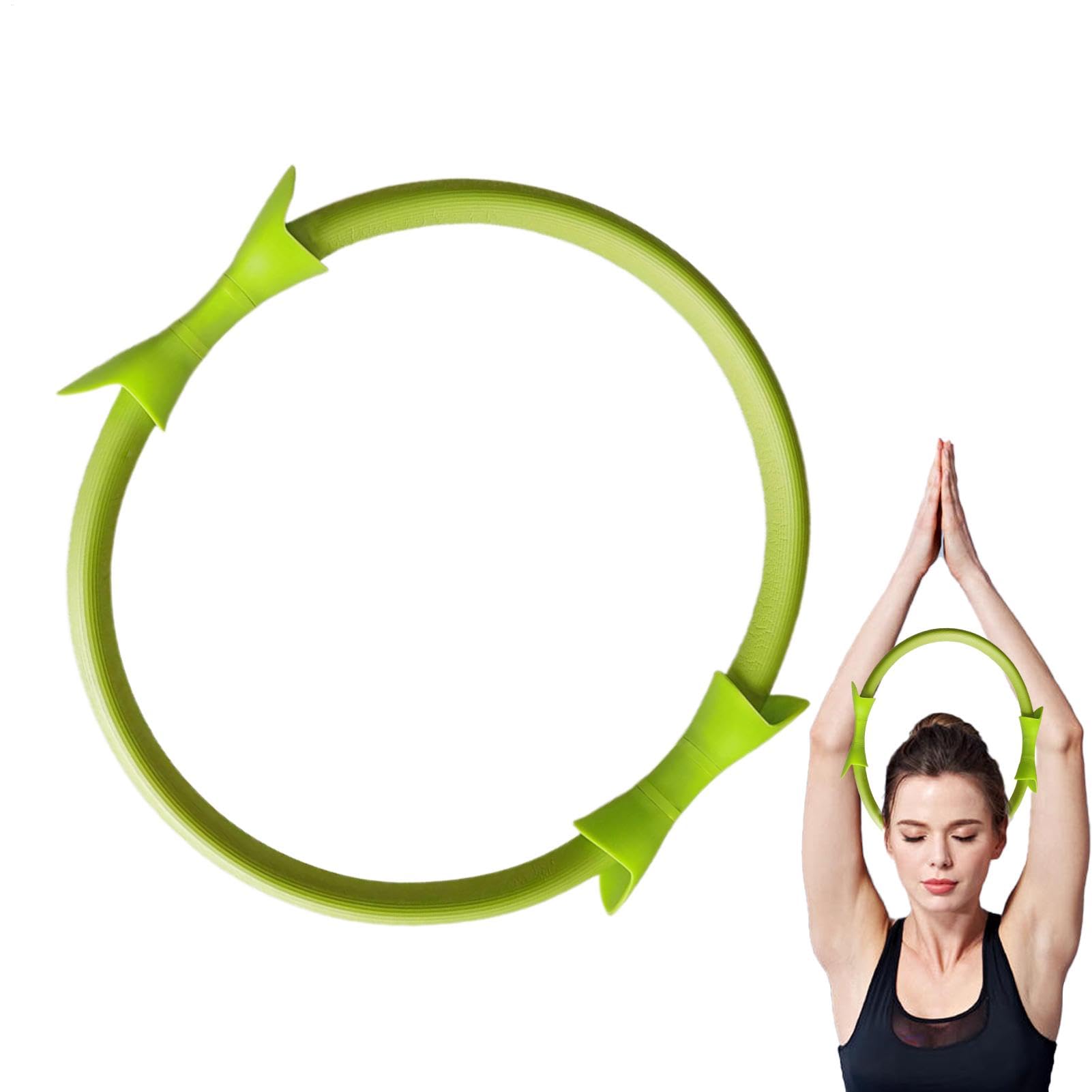 Anneau de Yoga Pilates, Toning Pilates Ring | RÉSISTANCE Pilates Ring Fitness LEGONDES LEGERS | Équipement d'exercice à Double poignée tonifier Les Accessoires de Yoga pour Les Cuisses et Les Bras