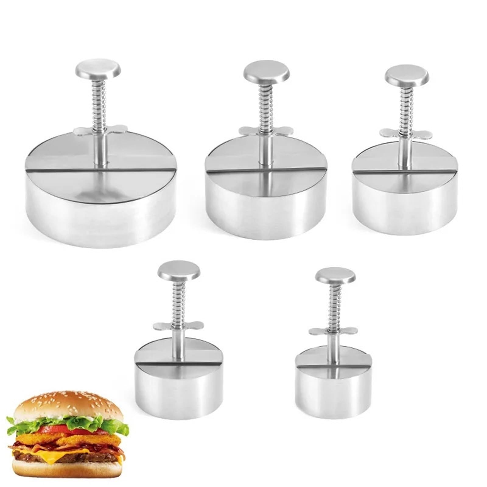 Pressa per Hamburger Pressa for Hamburger Antiaderente da 1 Pezzo, Stampo for Cheeseburger | For carne, manzo, formaggio, verdure, hamburger for griglia, barbecue(13.8cm)
