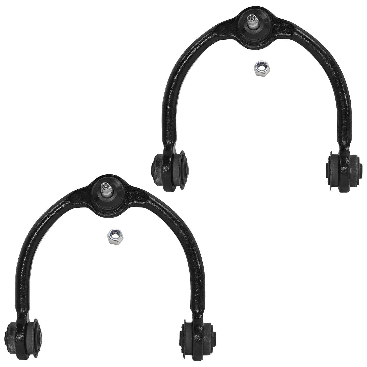 Detroit Axle - 2 Front Upper Control Arms for 2005-2010 Jeep Grand Cherokee Commander, Front Upper Control Arm w/Ball Joints Assembly, 2006 2007 2008 2009 Replacement Pair Set