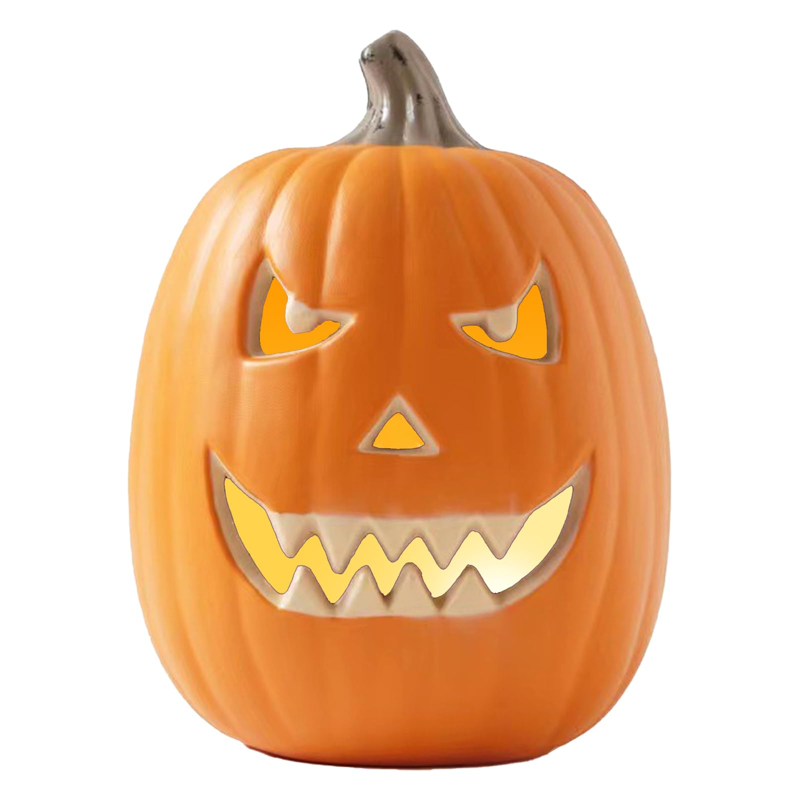 Halloweenowa Latarnia Dyniowa, światła Dyniowe Świecąca Latarnia Dyniowa na Baterie, Oświetlona Duża Dynia, Rozświetlona Dynia Vintage Dekoracje na Halloween (B)
