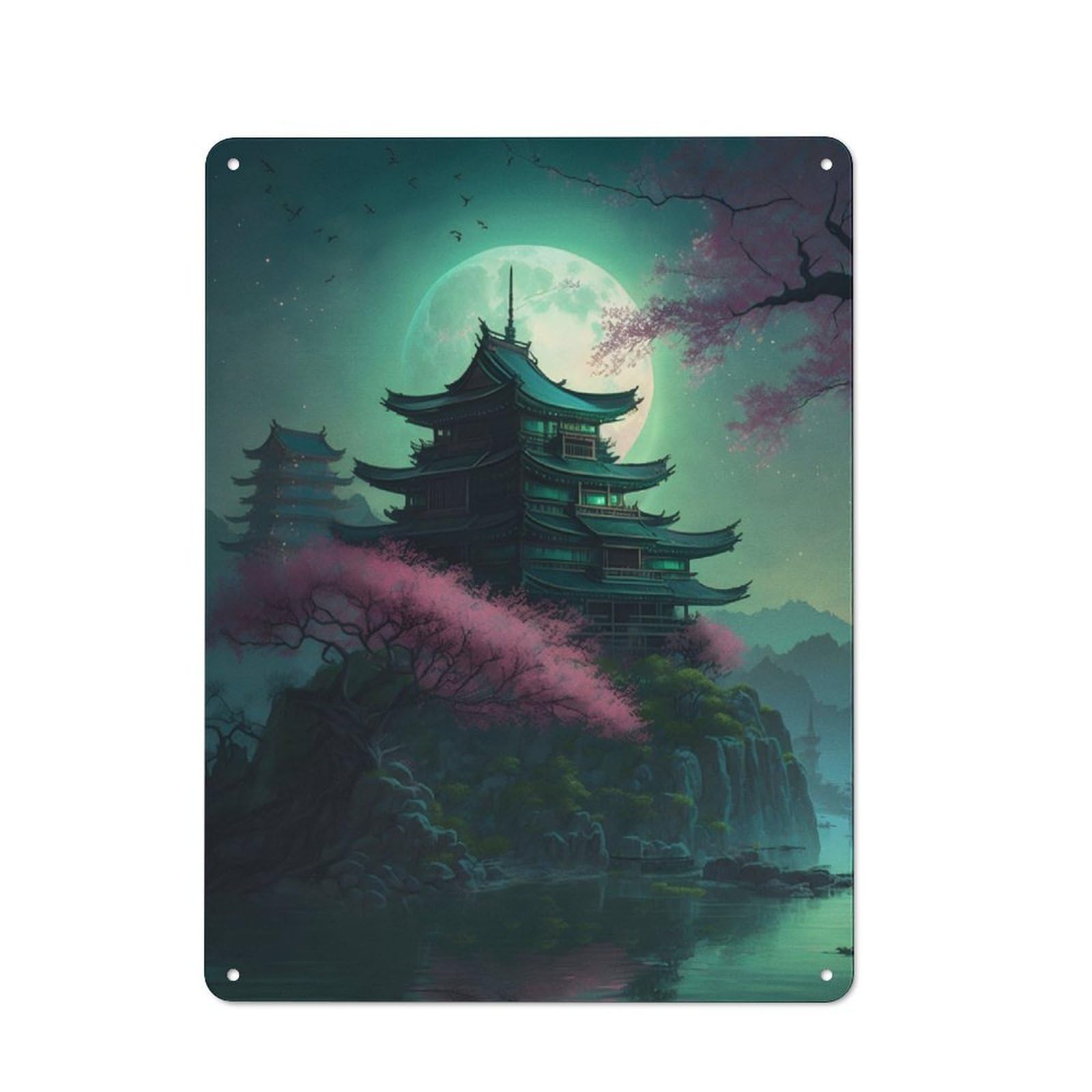 Junmoney Castle In The Rock Retro Tin Sign 40X30cm Featuring For Bar Or Restaurant, For Metal Sign Collectors, For Garage And Workshop Walls