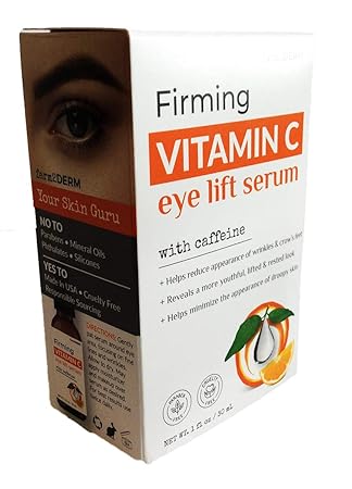 Amazon Com Firming Vitamin C Eye Lift Serum With Caffeine 1 Fl Oz Beauty Personal Care
