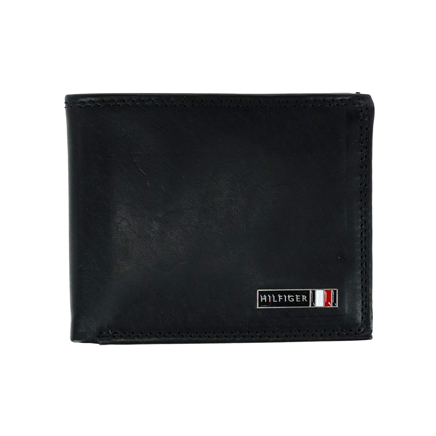 Tommy Hilfiger Men Edisto Rfid Slim Leather Bifold Wallet, Black