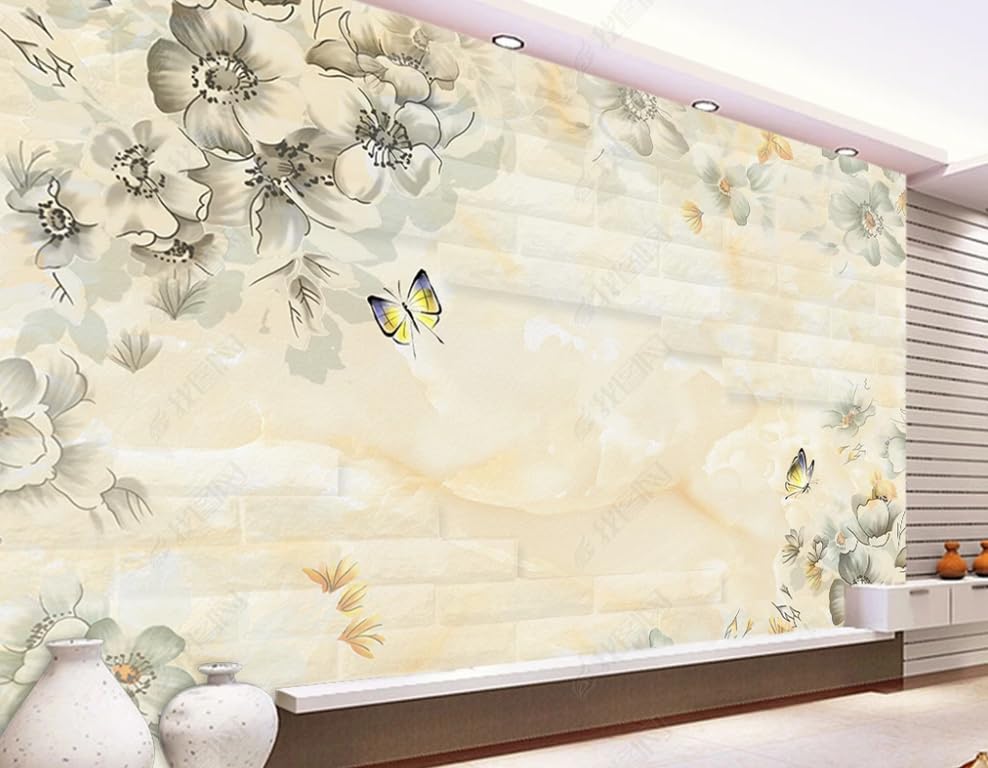 Rénover un mur abîmé avec ce papier peint intissé marbre