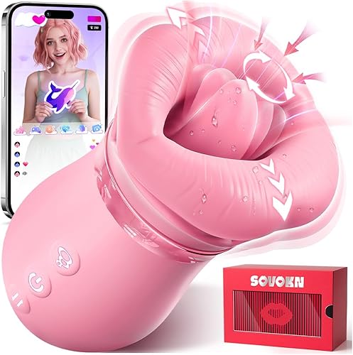 Miniatura 9 de Vibrador de juguete sexual para adultos para mujeres – Sovokn 5 en 1 vibrador de succión bucal rosa juguete sexual 10 lamiendo la lengua, 3 juguetes