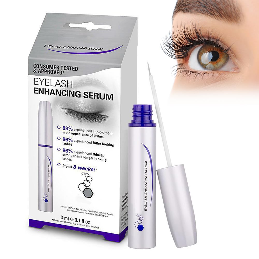 Mineup Eyelash Growth Serum 3ml, Lash Serum for Longer, Fuller, Thicker Lashes and Brows, Eyelash Serum for Growth and Thickness, Lash Enhancing Serum & Conditioner for Rapid Lash Growth