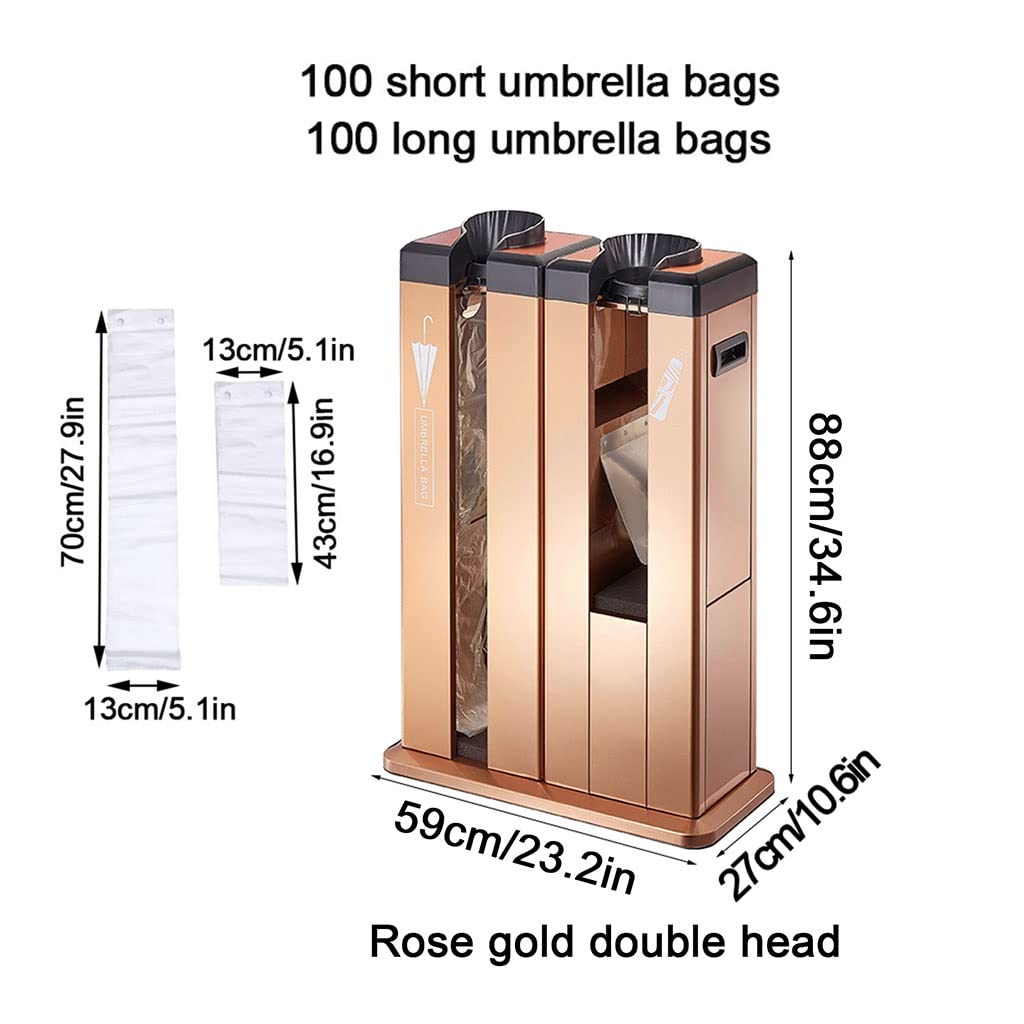 Machine d'emballage Automatique pour parapluies humides avec Support, présentoir métallique pour parapluies Professionnels, idéal pour l'emballage et Le Rangement, incluant 200 Sacs.