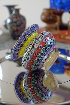 ベネチアンガラス ヴェネチアンガラス ミルフィオリ プレート グラス 江波冨士子 ベネチアンガラス ヴェネチアンガラス ミルフィオリ プレート