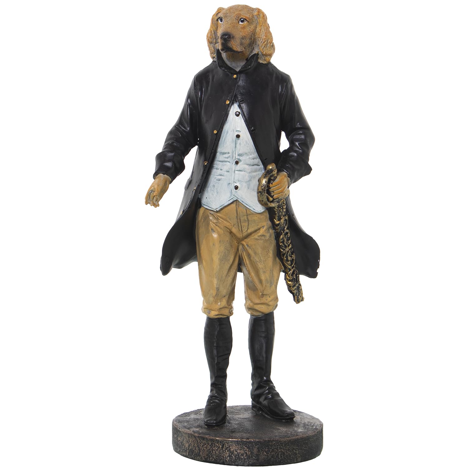 AlexandreHouse Perro Resin Figure C/Trail 12 x 11 x 31 cm, Multicolour