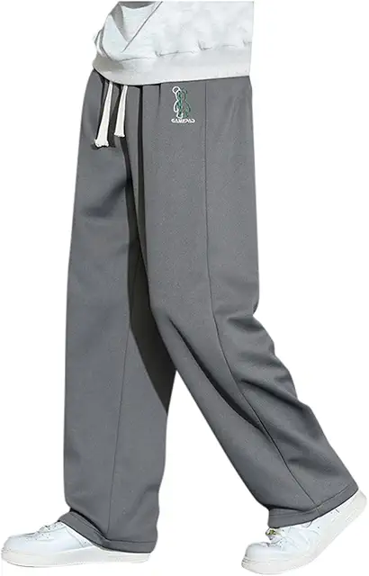 Men's Baggy Fleece Sweatpants - Loose Fit Joggers with Pockets