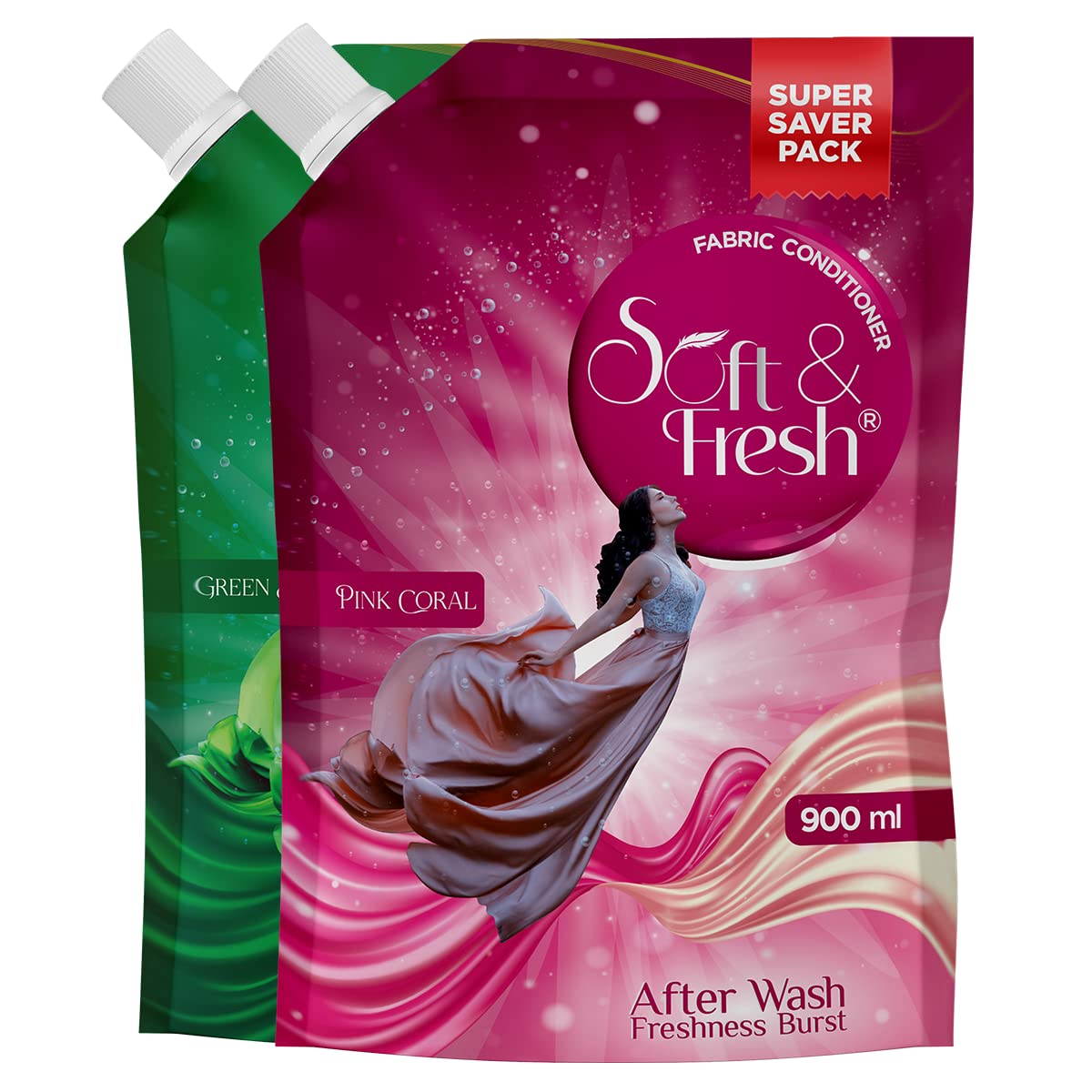 See full amazon price history chart for Soft & Fresh combo Pack of Green Jade & Pink Coral 2X900ml, best fabric conditioner softener increase freshness and softness 900ml refill pouch Pack of 2 Soft & Fresh combo Pack of Green Jade & Pink Coral 2X900ml, best fabric conditioner softener increase freshness and softness 900ml refill pouch Pack of 2 (B0B2D91JQC) Amazon Price History, Amazon Price Tracker