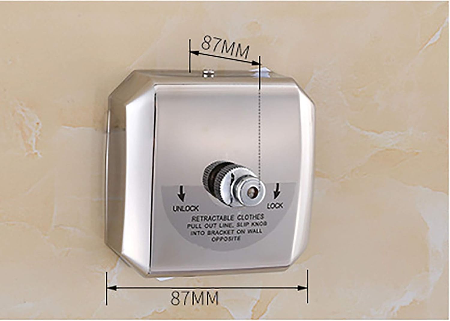 Clothesline Balcony Steel Wire Invisible Wall Hanging Drying Rack Stainless Retractable Clothesline Bathroom Retractable Indoor Stainless Steel Line