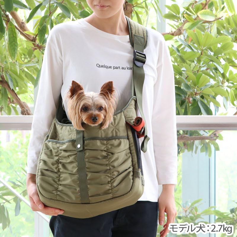 Amazon | ペットパラダイス 犬 キャリーバッグ スリング キルティング