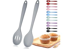 Mixing Spoons, Silicone Slotted Spoon, Silicone Spoons for Cooking