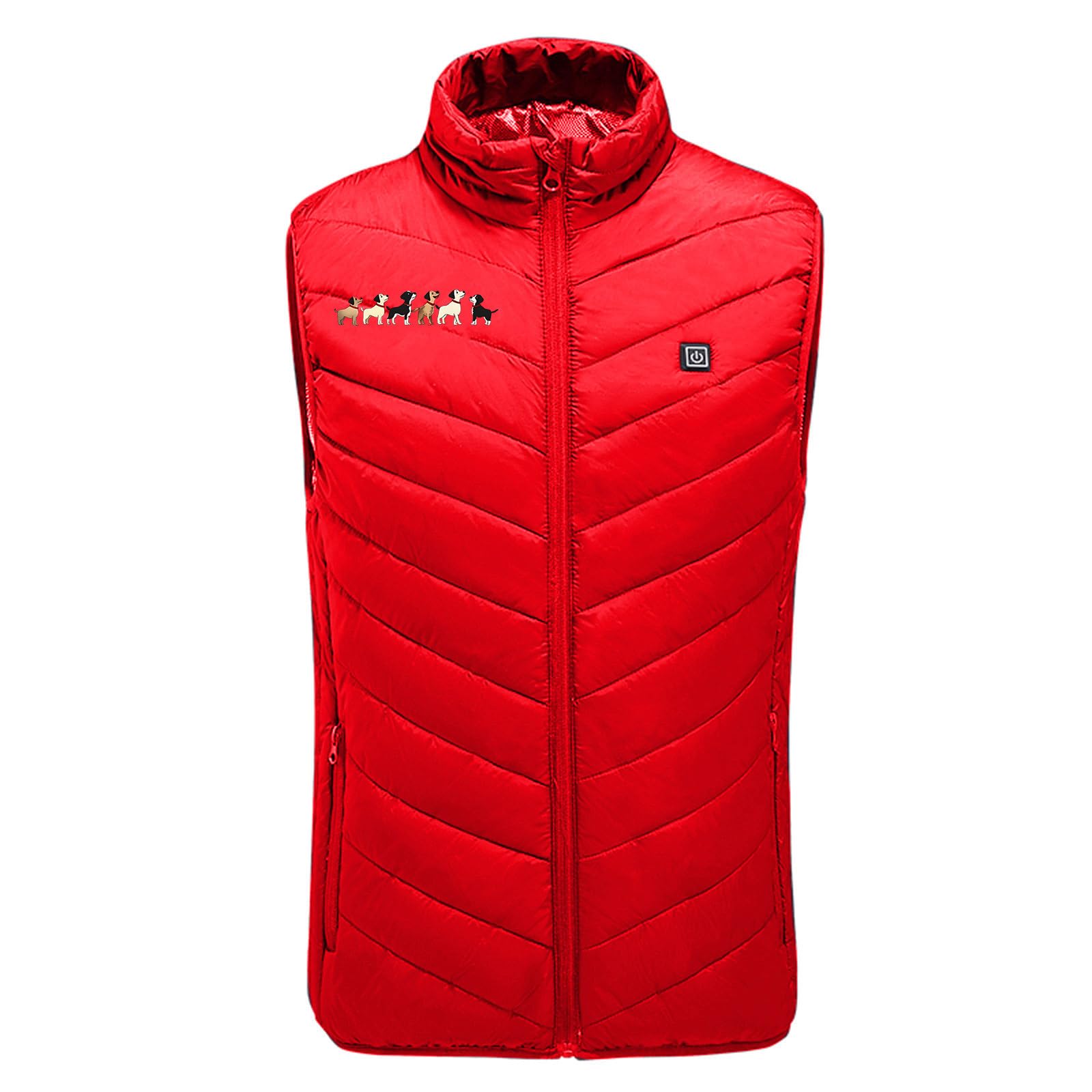 Gilet Riscaldata per Uomo Donna Giacca Riscaldato Elettrico USB Cappotto con 9 Zone di Riscaldamento Giubbotto 3 Livelli di Temperatura Gilet Invernale Calda Piumino Taglie Forti Abbigliamento