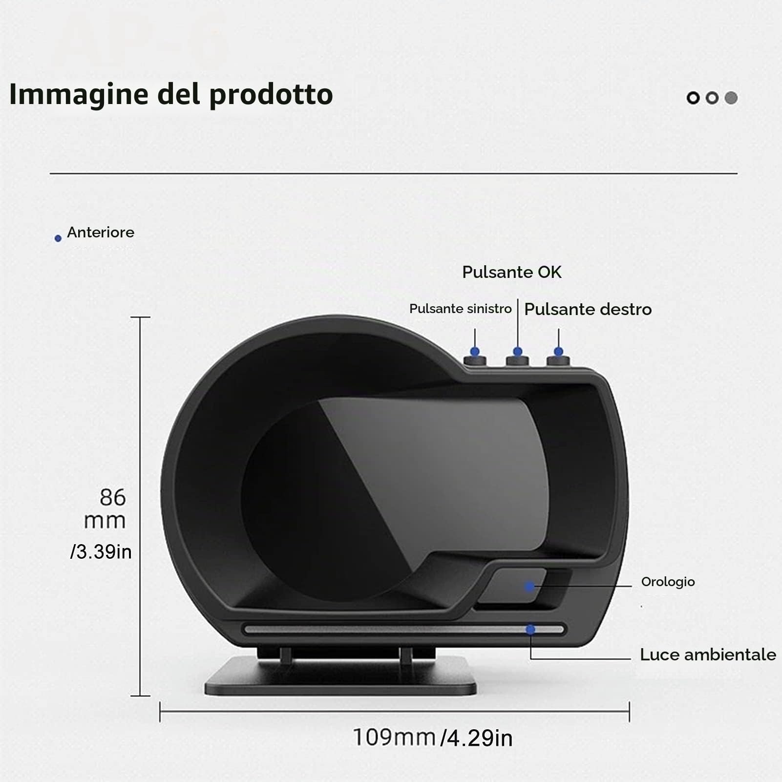 Ospite-Display Heads Up Multi-dati Head Up Display OBD2 + GPS Smart Gauge Car HUD Tachimetro Turbo RPM Allarme per Camion Auto