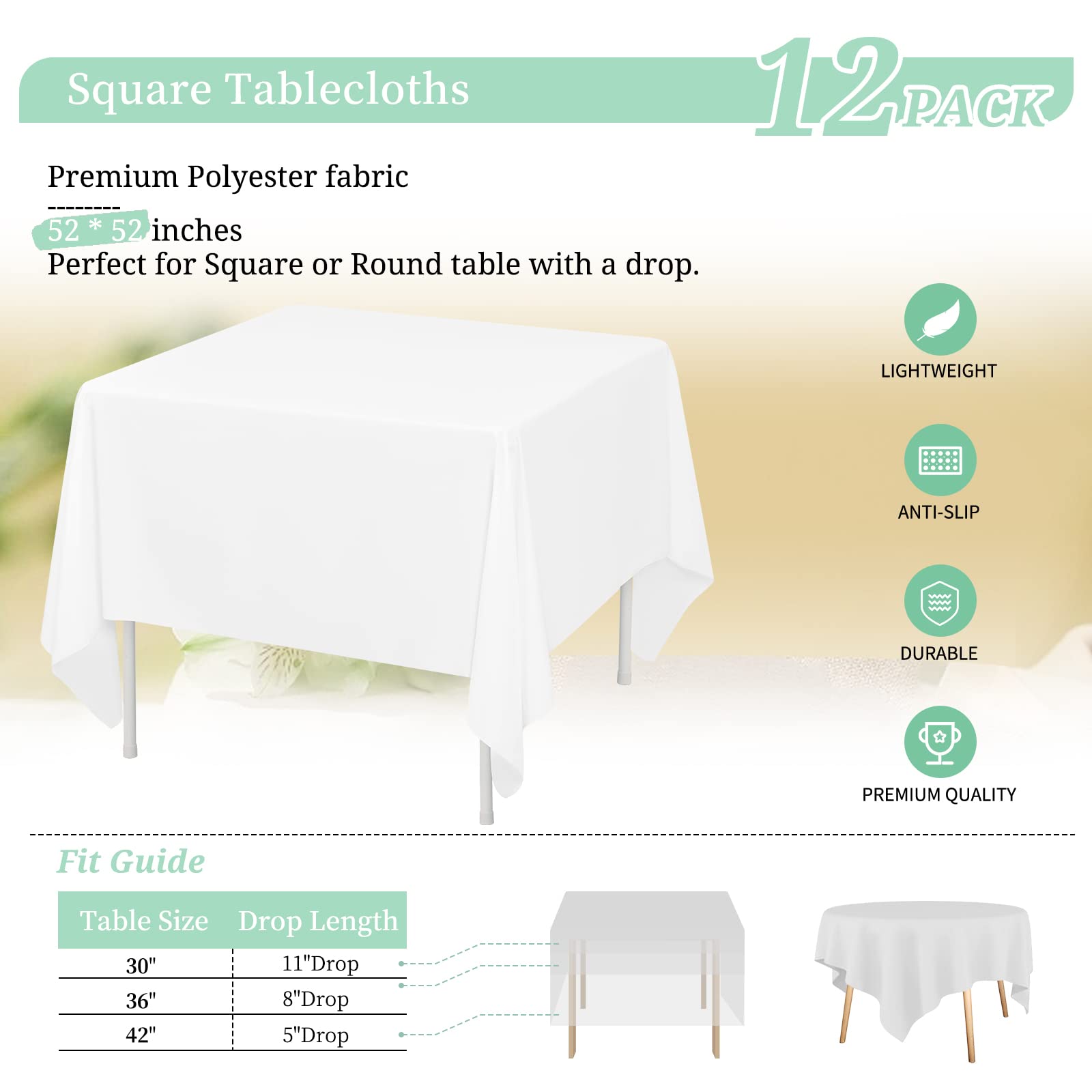 Teruntrue Tablecloths