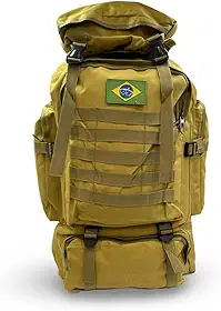Mochila Tática para Camping, Trilha e Aventura, Masculina, Cargueira