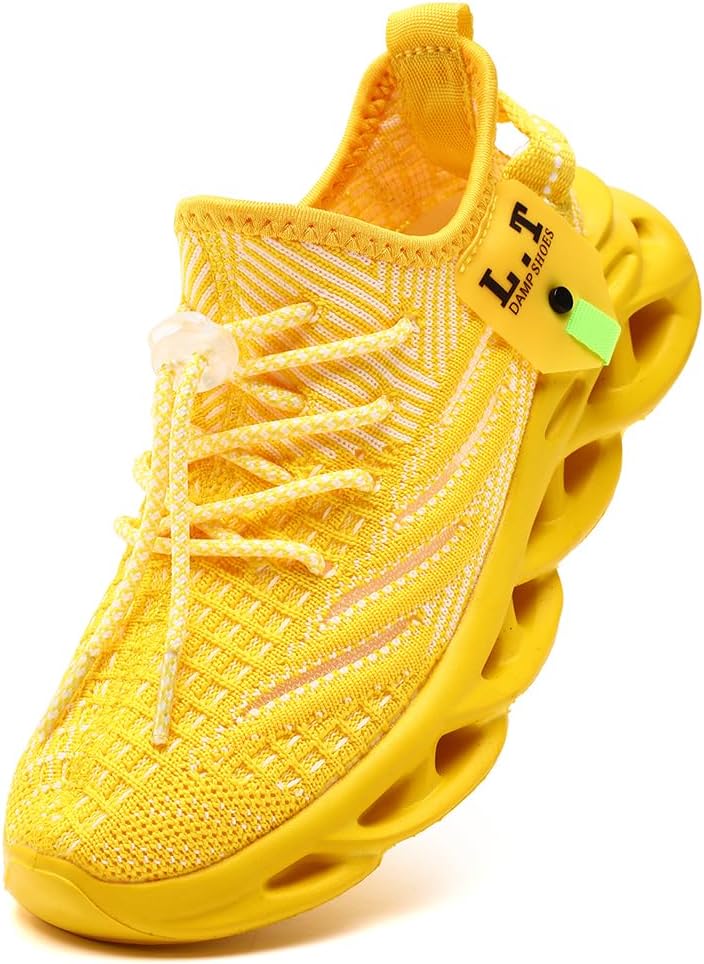 EGMPDA Boy Shoes Athletic Running Fashion Sneakers Walking Breathable Kids Girls Fitness Tennis Shoes Cross-Training Lightweight(Toddler/Little Kid/Big Kid)