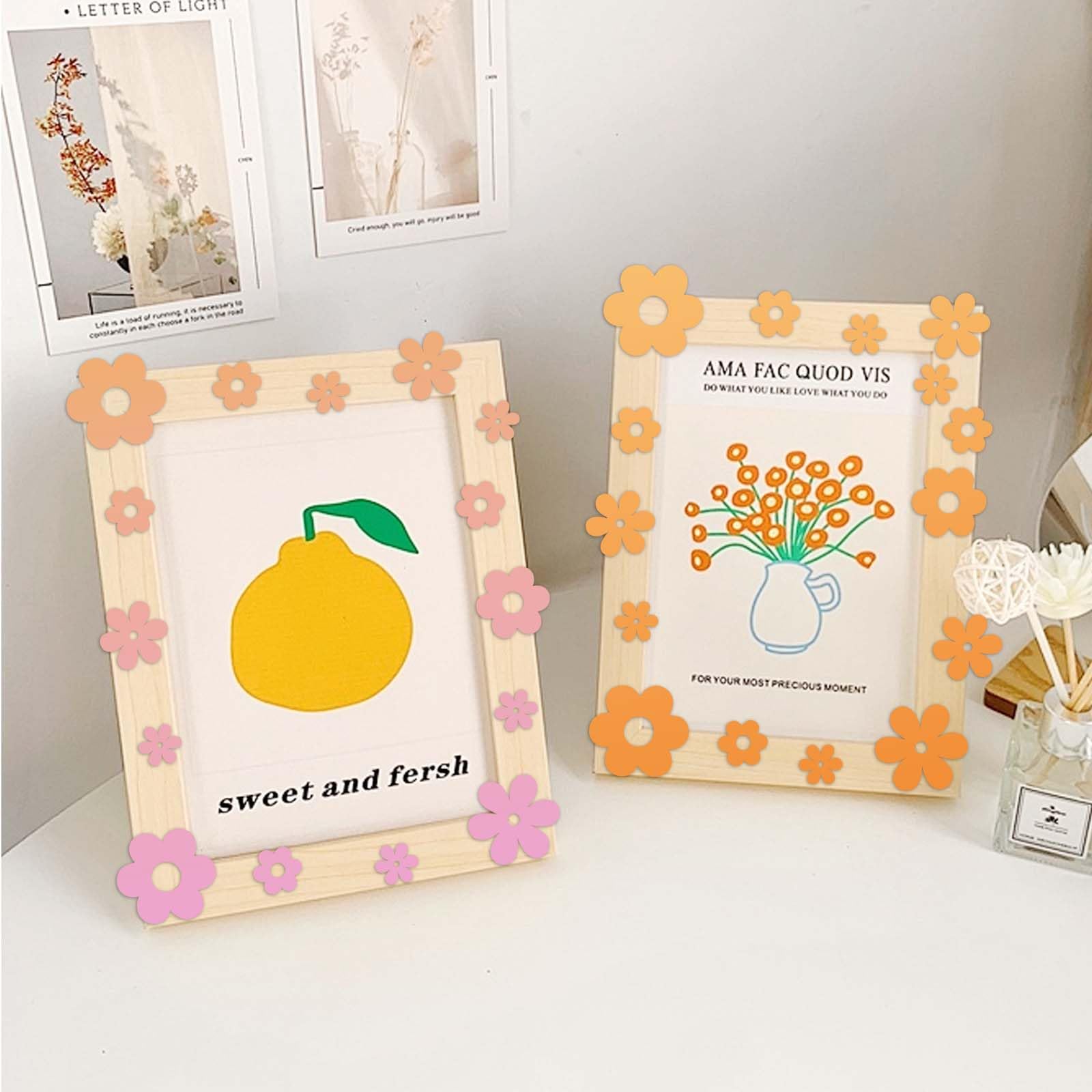 Nogeqi 100 Stück Holz Blumen Confetti - Natur Holzdeko Für DIY Basteln, Hochzeit & Tischdeko