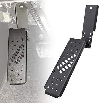 JL Dead Pedal, Gladiator Dead Pedal Left Side Foot Rest Kick Panel Compatible with Jeep Wrangler JL/Gladiator JT 2018 2019 2020 2021 2022 2023NOT for 4xe Model Adjustable, Matte Black