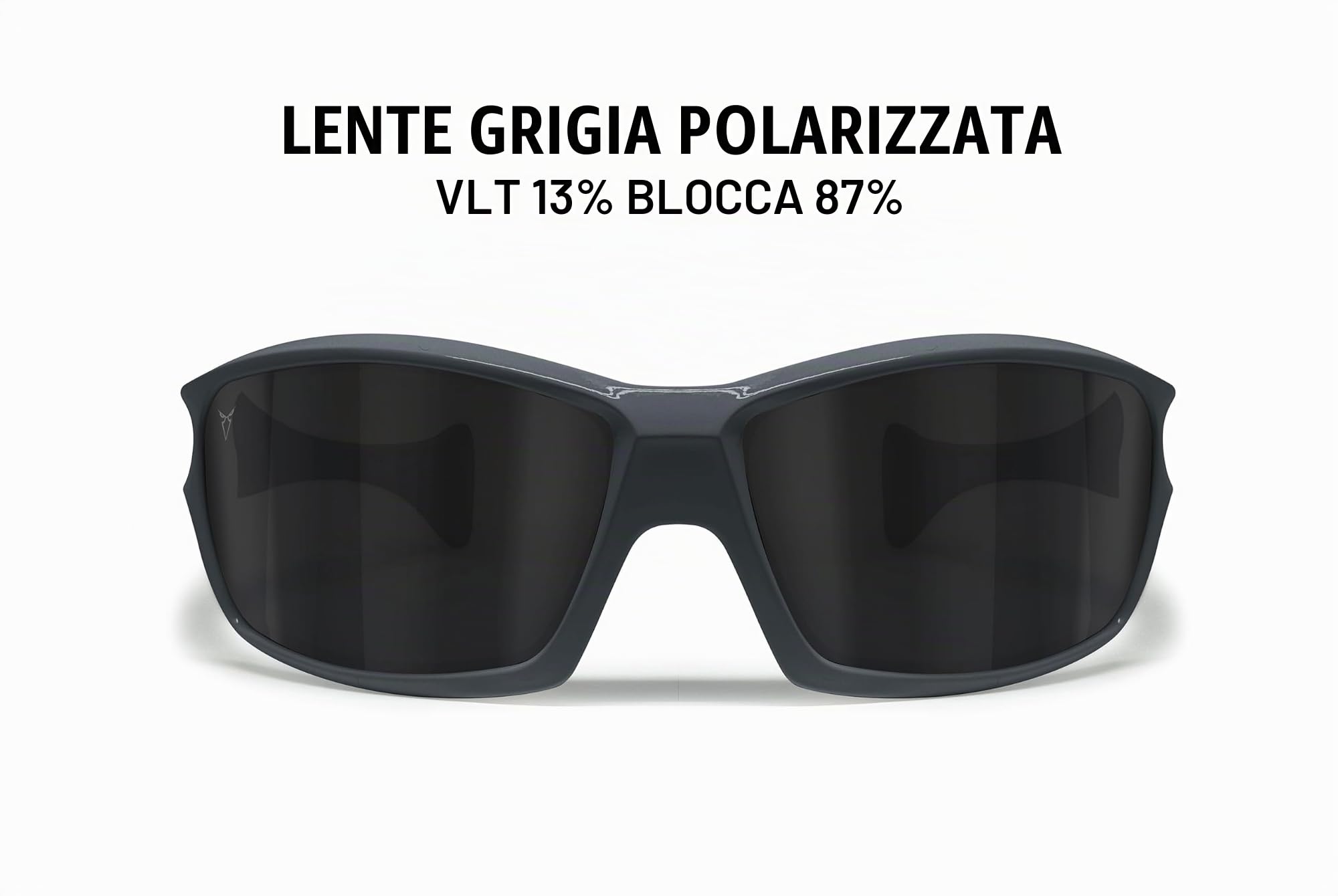 B89 Occhiali Sportivi Polarizzati Antiriflesso Antivento Antiurto per Sci Trekking Beach Volley Watersports Kitesurf Pesca Ciclismo mod. CA Galleggianti