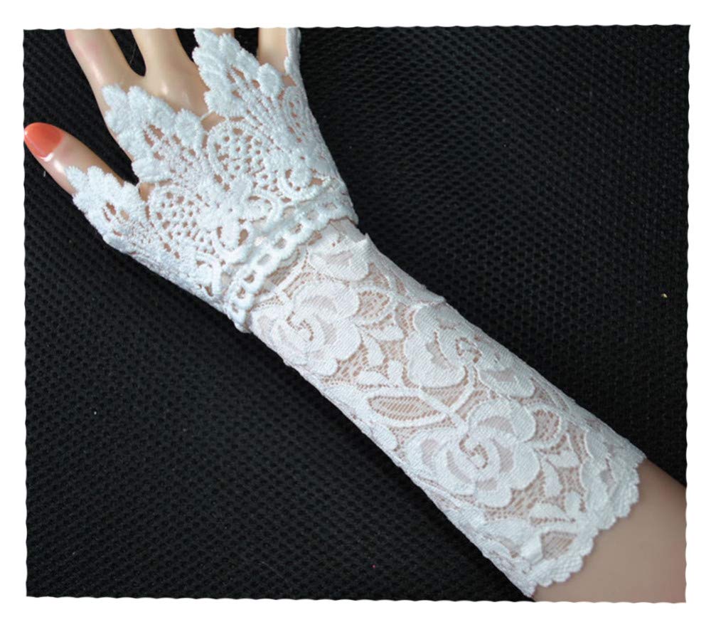 Découpe de Dentelle Crochet Fausse Manche Décorer Trompette Poignets Enfants Poignet en Dentelle, Gris - Taille Unique