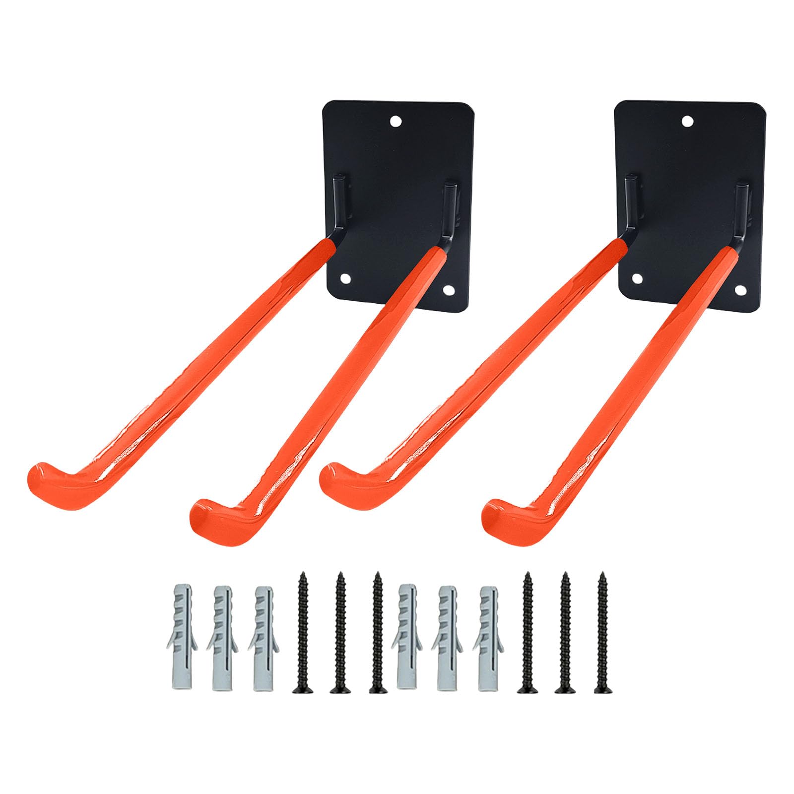 Ypbew B Of 2 Large Utility Wall Hooks For Garage Shed Workshop Storage Heavy Duty Coated Iron Hangers For Heavy Loads Duty Garage Hooks