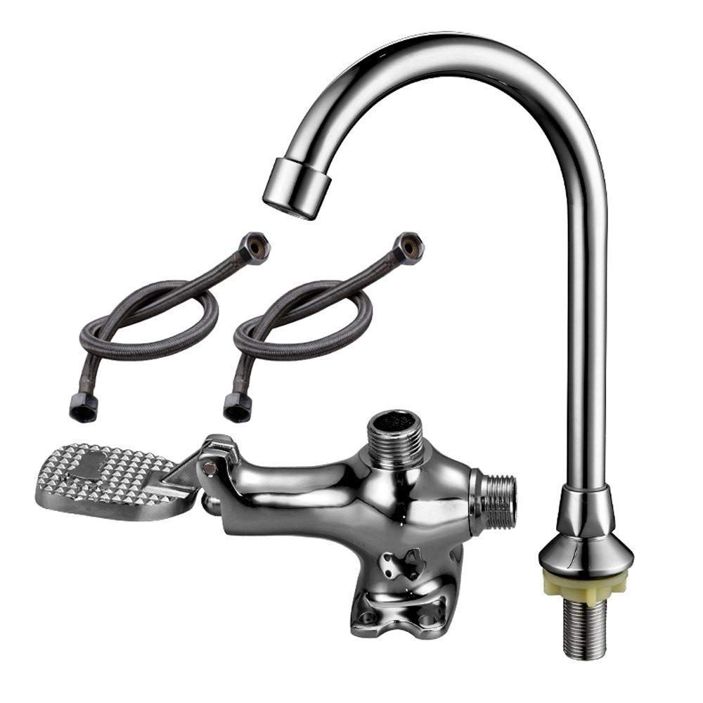 Buy Modern Pedal Type Wall ed Sink Mixer Faucet Vertical OnOff Valve