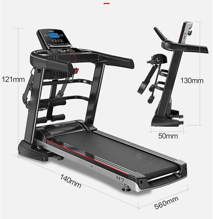 Caminadora Eléctrica Plegable Multifuncional Hogar Negro M7 miniatura 2