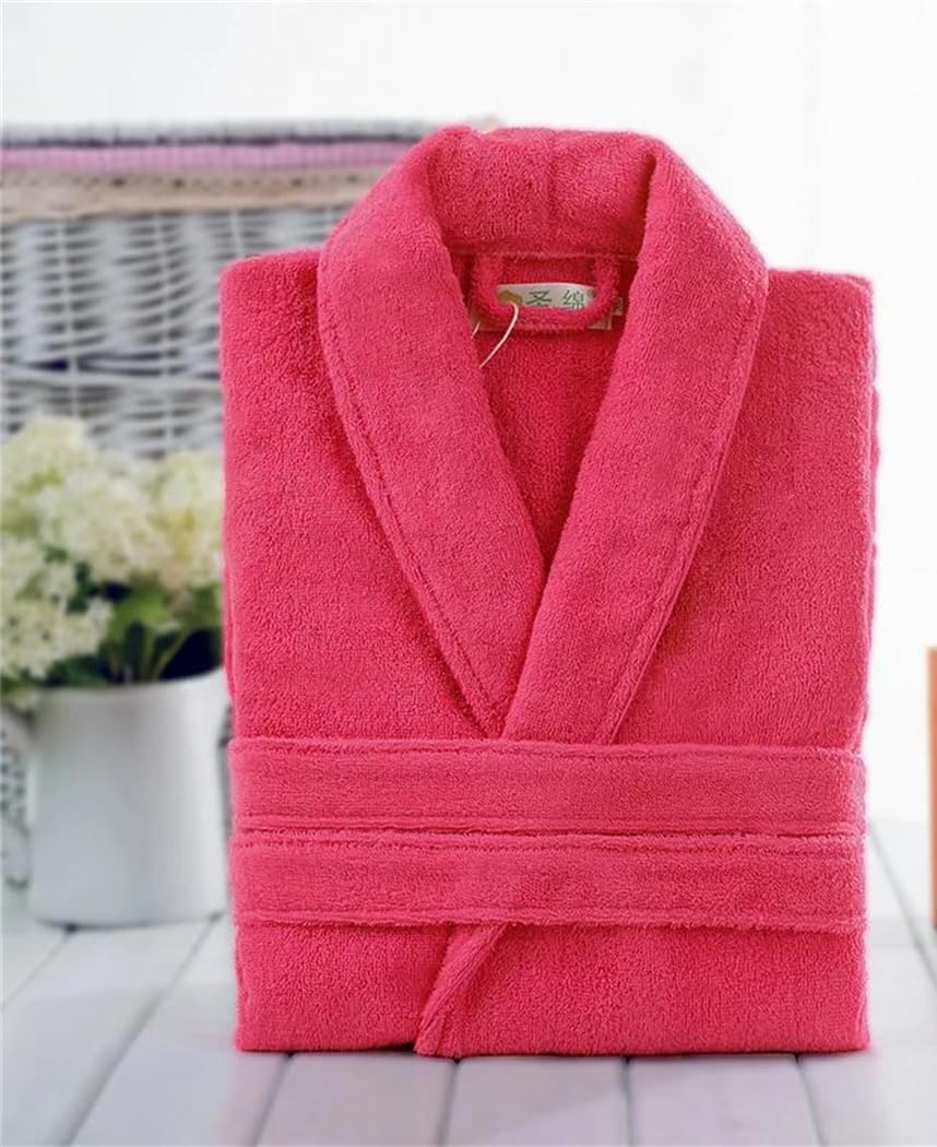 Damski bawełniany szlafrok frotte unisex bielizna nocna miękki szlafrok codzienny domowy strój wypoczynkowy