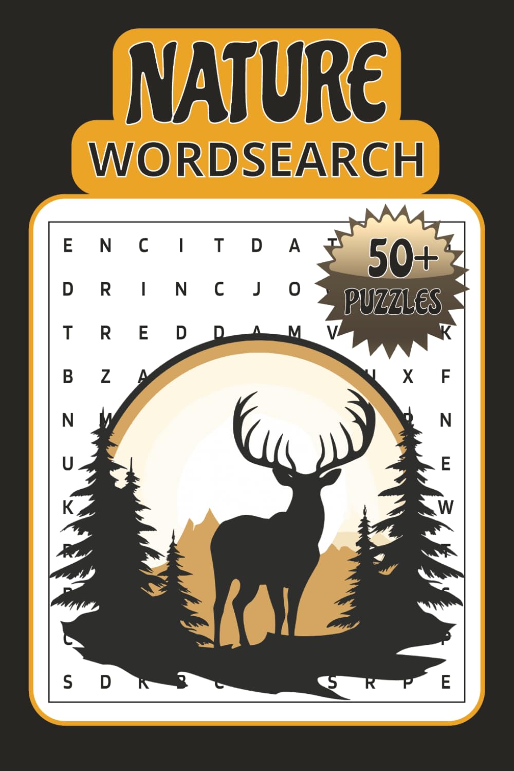 Nature Wordsearch: Relaxing puzzles | Wildlife and the outdoors | 6x9 inches, 110 pages | solutions included