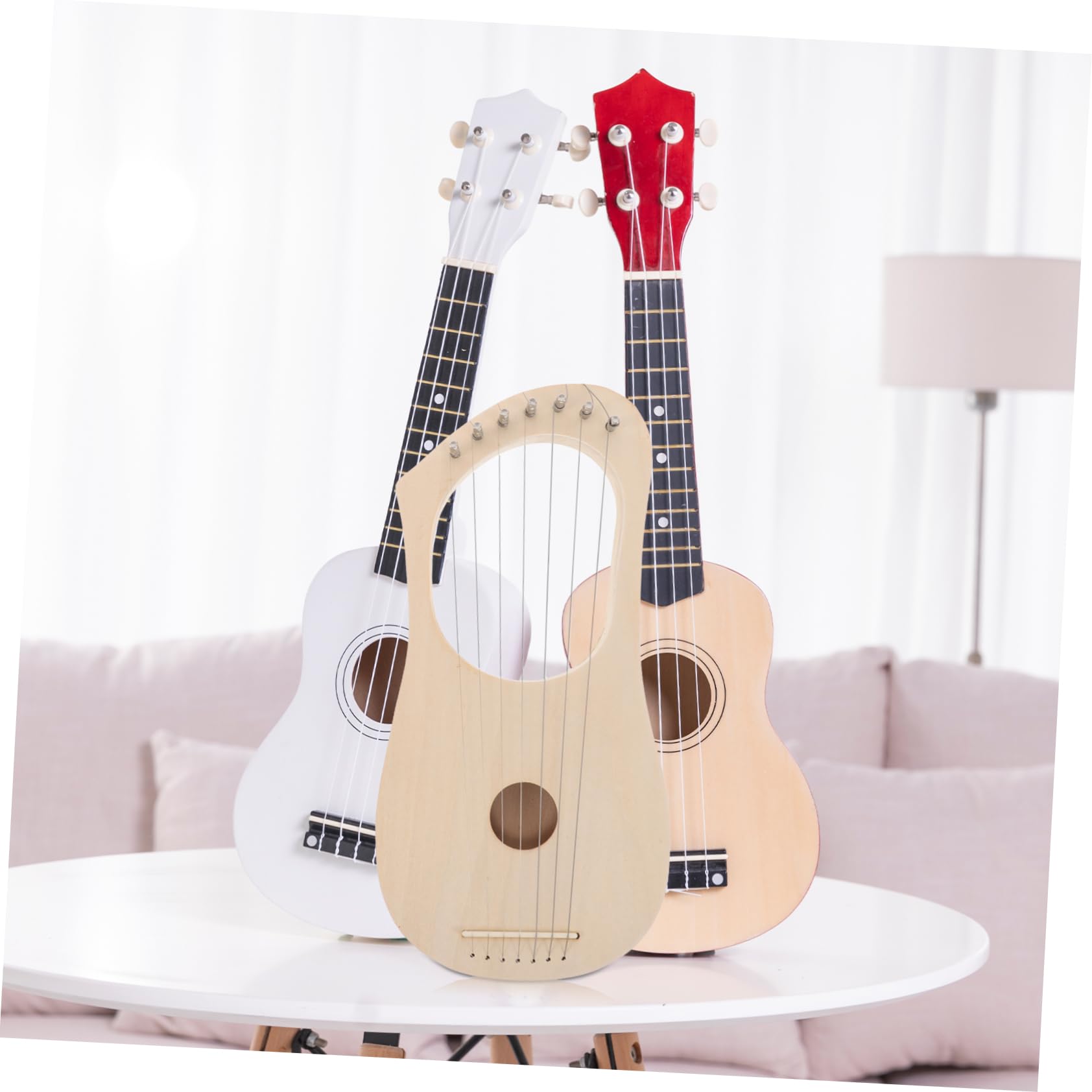 HANABASS Kit Fai da Te Arpa Lira in Legno con 7 Corde, Facile da Assemblare, Design Unico, per Principianti e Intrattenimento Familiare