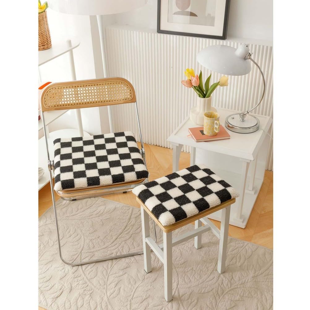 Cojines de asiento para comedor y cocina extraíbles de 40x40x5 cm cojín de silla suave para jardín
