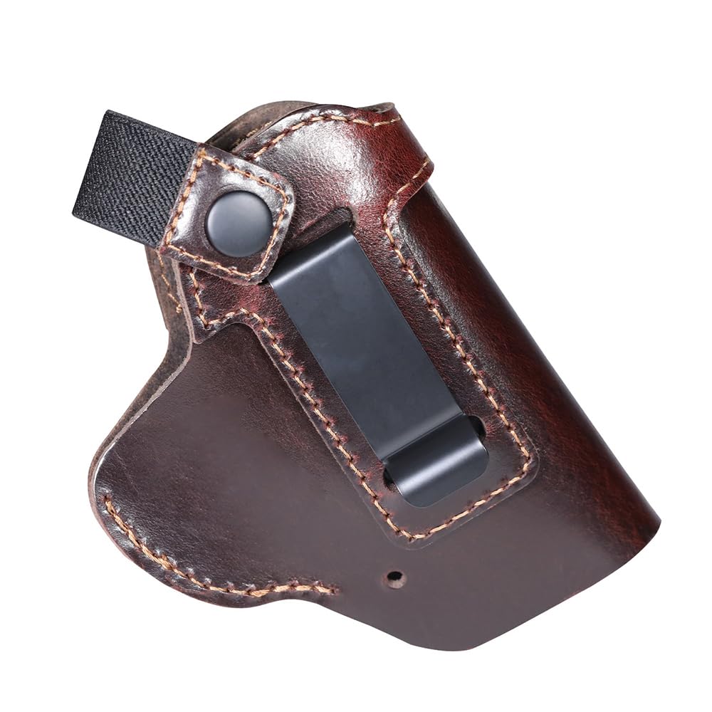 Funda de Cuero para Pistola, Bolsa Oculta para Pistola con cinturón, Funda táctica para cinturón, Funda para Arma para la mayoría de los tamaños de Pistolas