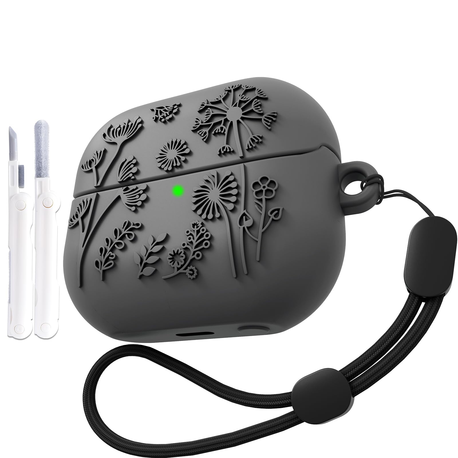 V.R.HOPE Case for Galaxy Buds 3 Pro/Galaxy Buds 3 - Soft Silicone Earphone Cover, Shockproof, Anti-lost with Cleaning Tool