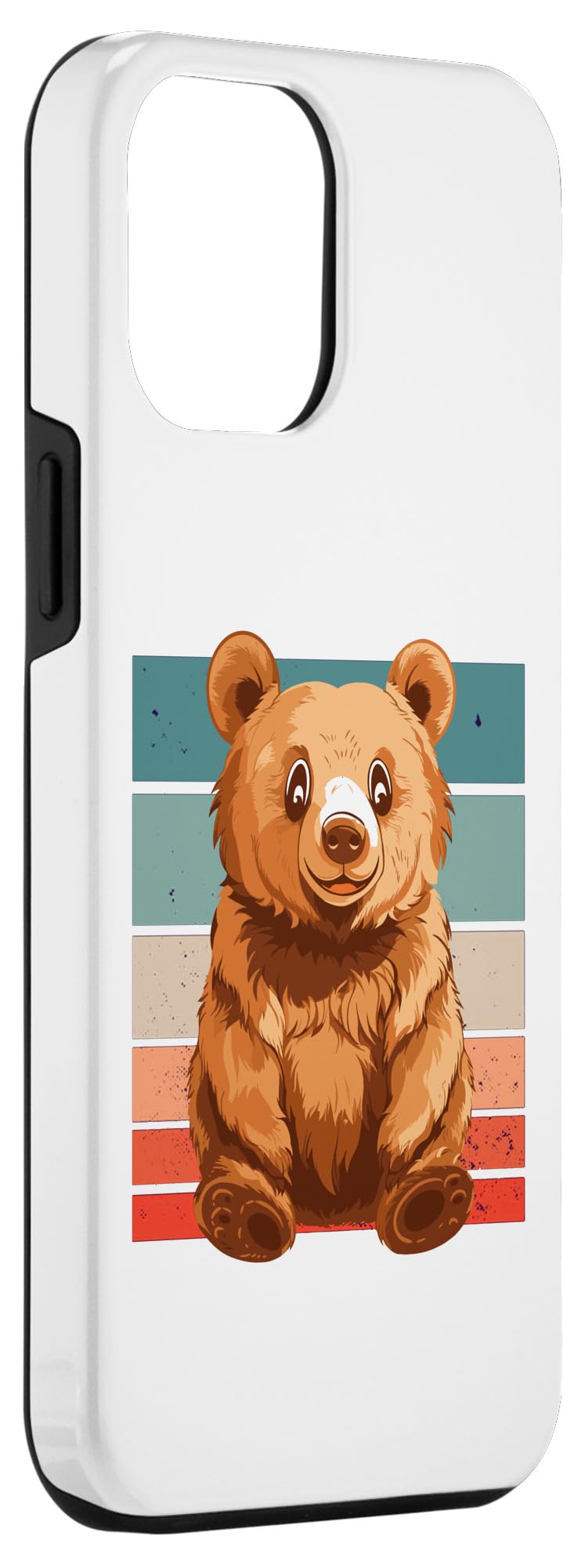 iPhone 15 Pro Max Cute Grizzly Teddy Cub Friend Cuddly Cub Smiling Bear Friend Case - Image 3