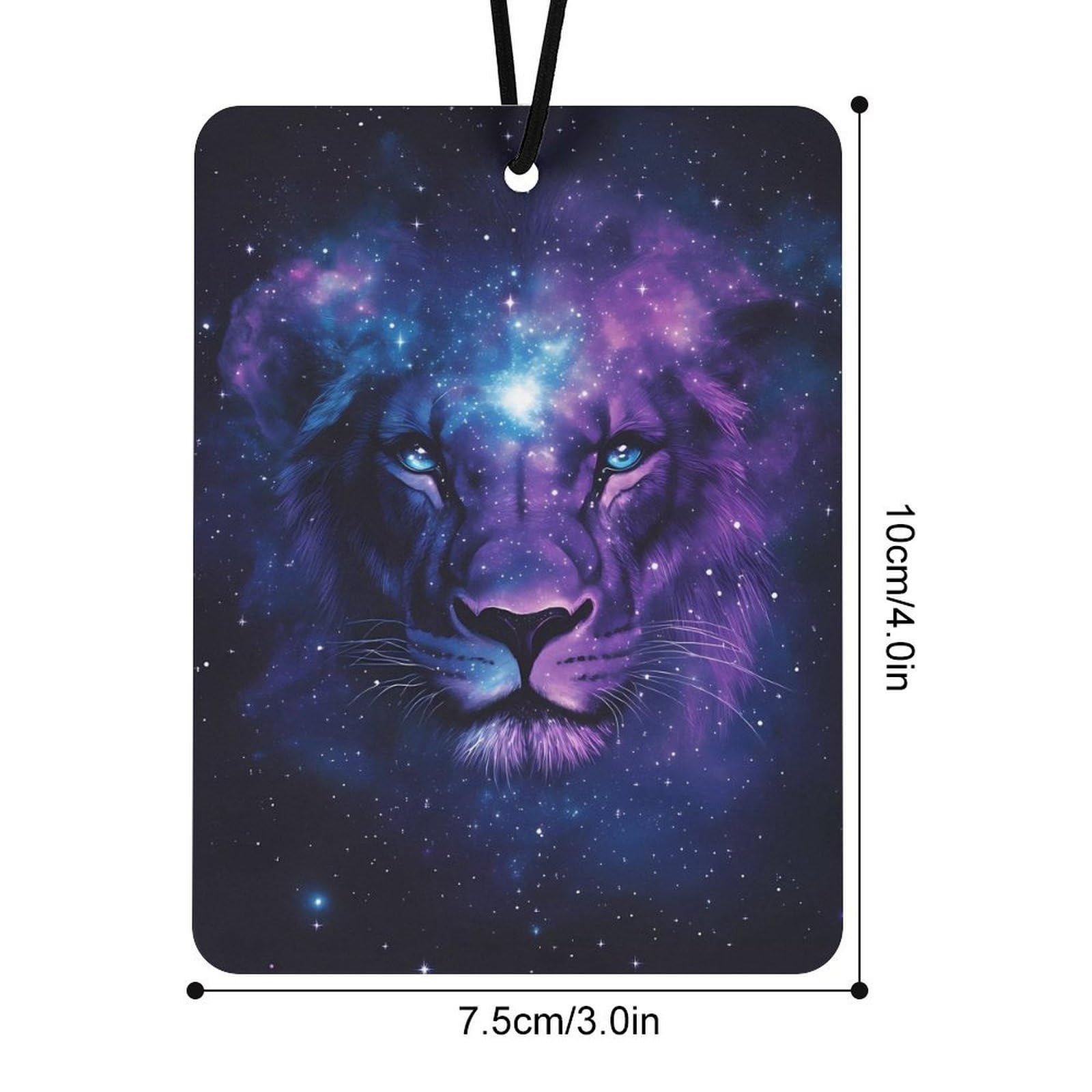 Celestial Lion Car Air Freshener Hanging Aromatherapy Tablets for Car Accessories Square