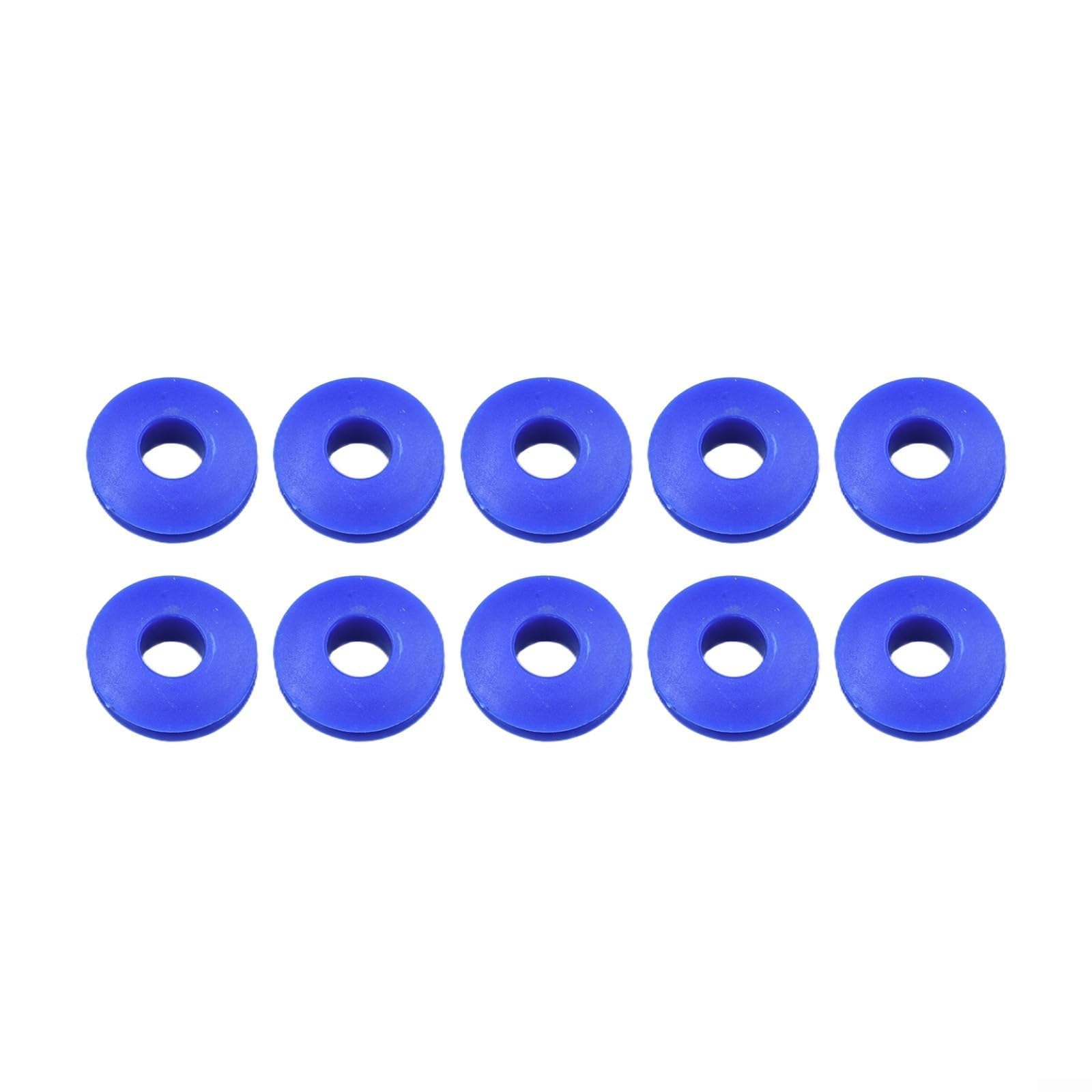 1050 PCS Plastic Eyelets for Fixing Tarpaulins and Securing Solar Pool Covers and Weather Resistant Components (10pcs Blue)