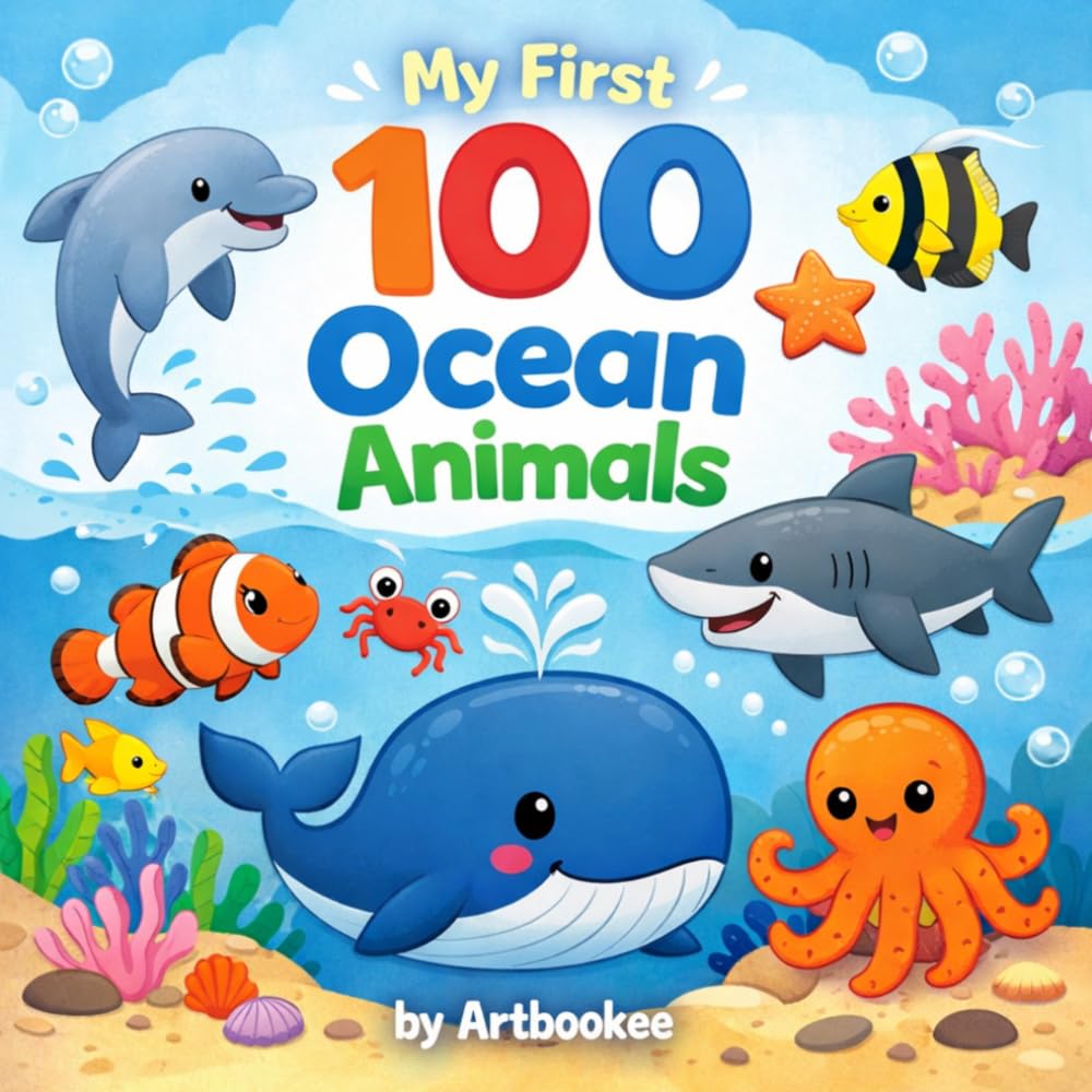 My First 100 Ocean Animals: A Fun Learning Book for Toddlers and Preschool Kids
