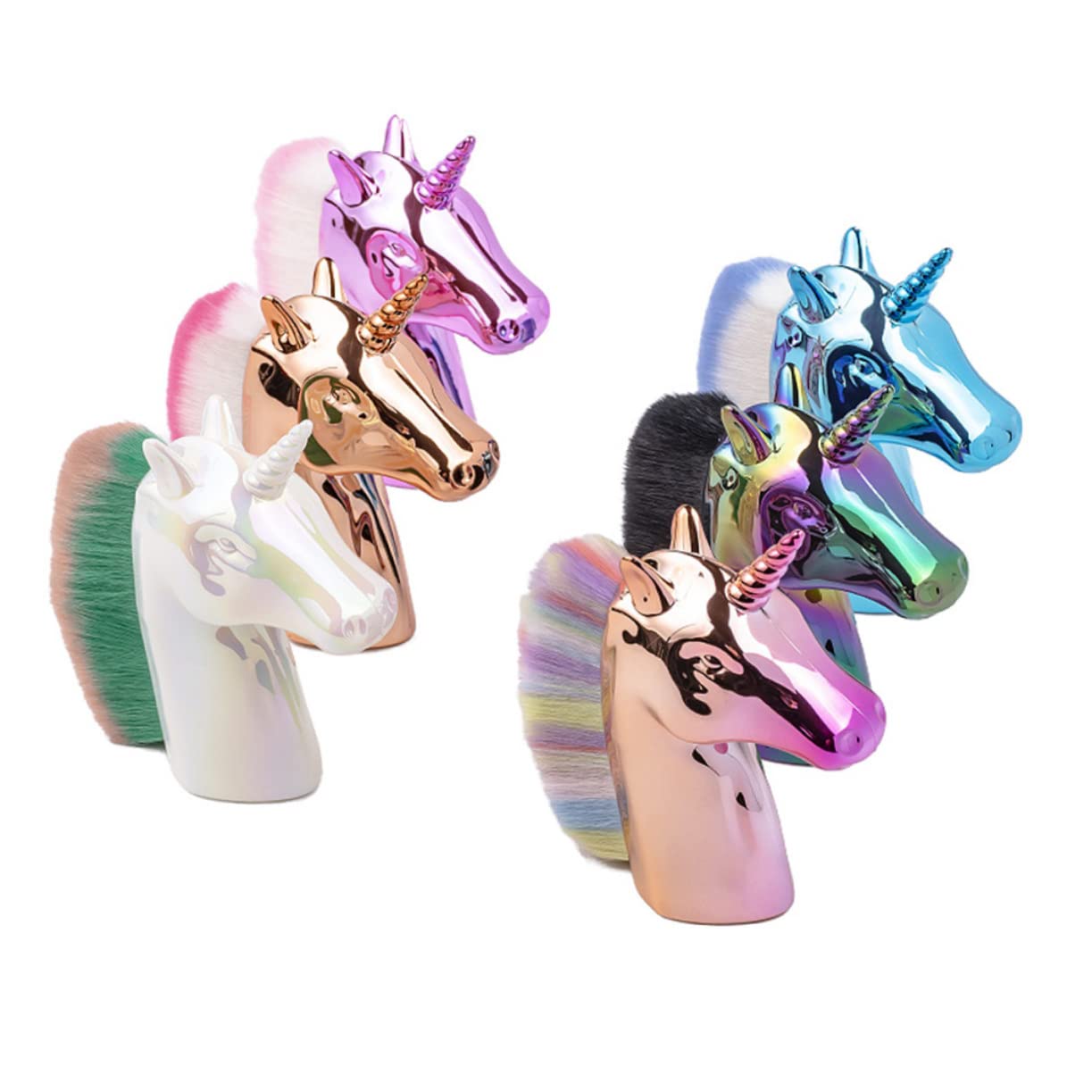 Healvian 9piezas Cepillos De Limpiar Uñas Unicornio Para Arte De Uñas y Manicura Diseño Ergonómico y Duradero Para Limpieza