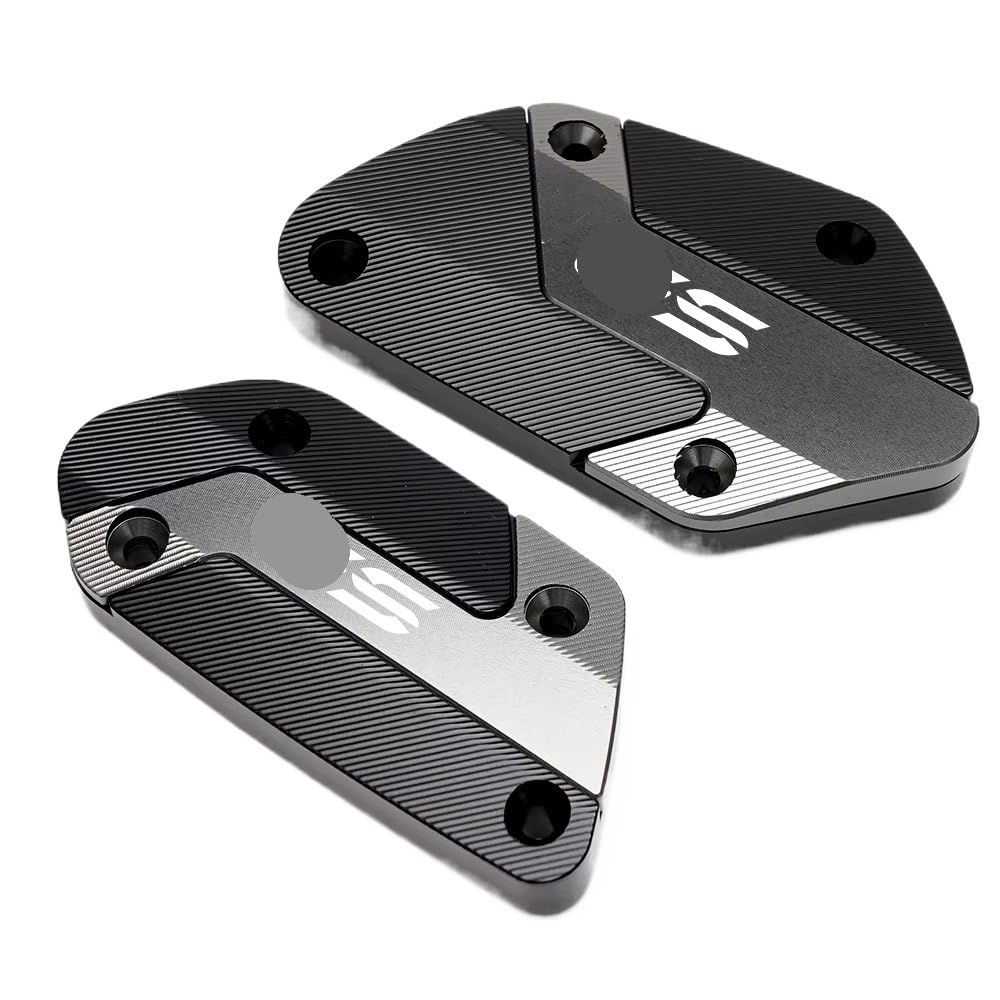 CNC-Alu Abdeckkappen Für Brems- Und Kupplungsflüssigkeitsbehälter – Passend Für BMW R1200/1250 GS, RT, R, K1600 U.a. (2012–2021)