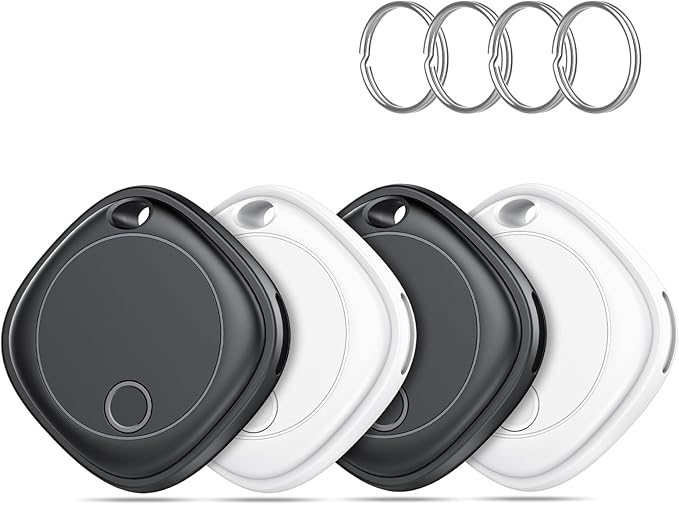 Air Tracker Tags-4 Pack, Bluetooth Tracker Works with Apple…