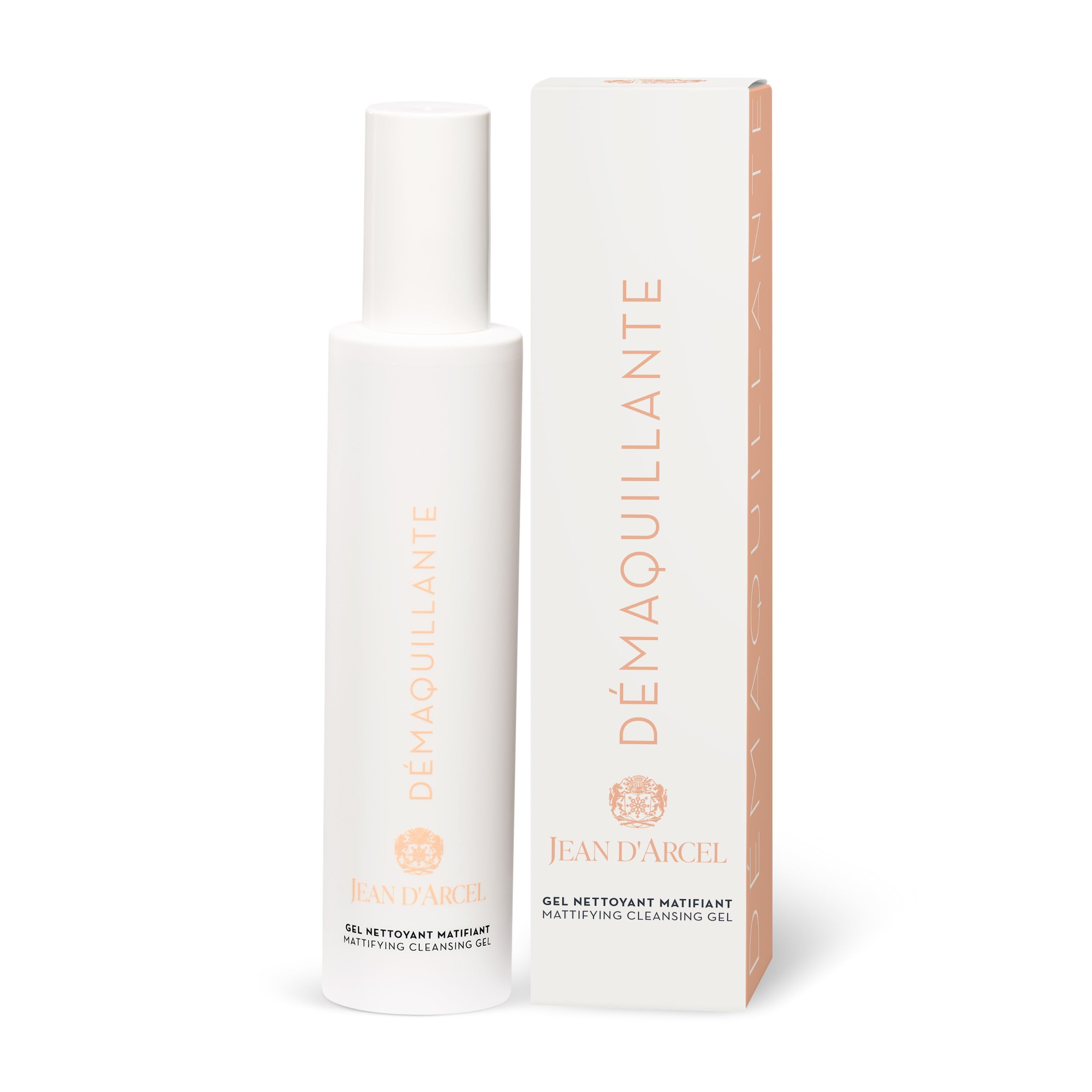 JEAN D'ARCEL DÉMAQUILLANTE Gel nettoyant matifiant – Gel de lavado antiespinillas contra poros grandes y piel grasa – Con niacinamida – Gel limpiador Mattifying – 200 ml